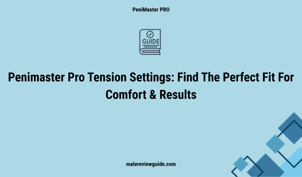 Curated visual reference: Penimaster Pro Tension Settings Find The Perfect Fit For Comfort Photo Inspiration